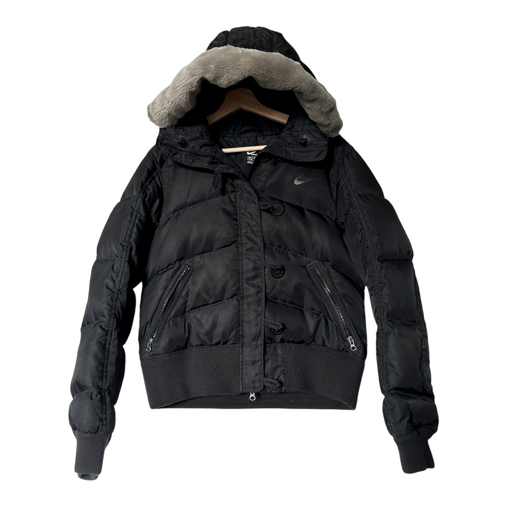 Nike Cropped unisex down fill bomber puff Jacket